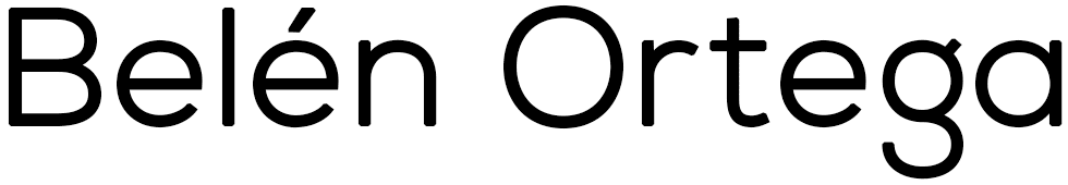 Logo Belen Ortega Negro